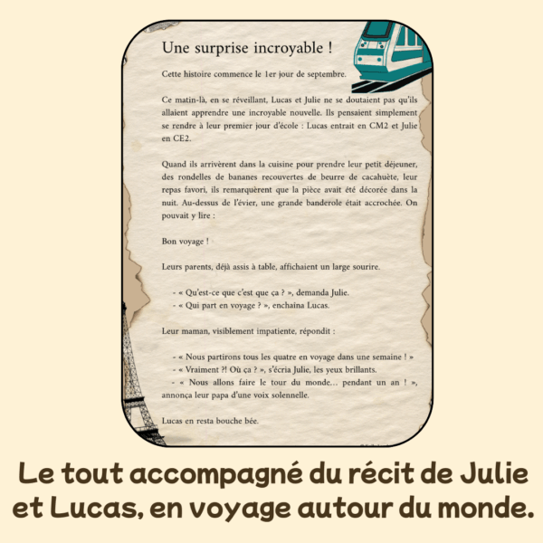 🌍 Sur la route avec Julie et Lucas : Mois 1 - La France. – Image 4